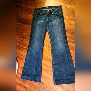 7 For All Mankind Dojo Flare Jeans White 7's